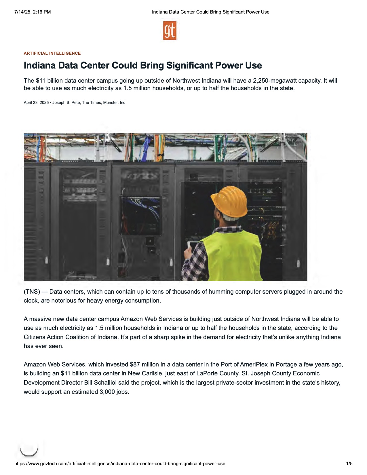 indiana-data-center-could-bring-significant-power-use-001</TD> <TD valign=