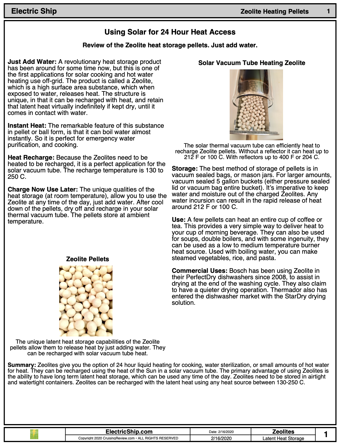 Zeolites Review Article