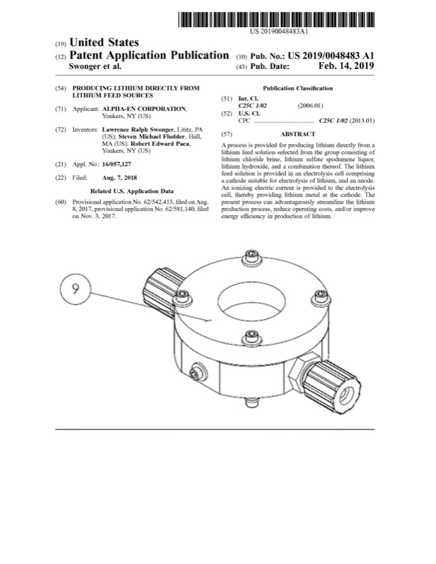 patent-producing-lithium-directly-from-lithium-feed-sources-001