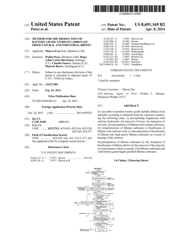 patent-production-li-from-industrial-brine-001