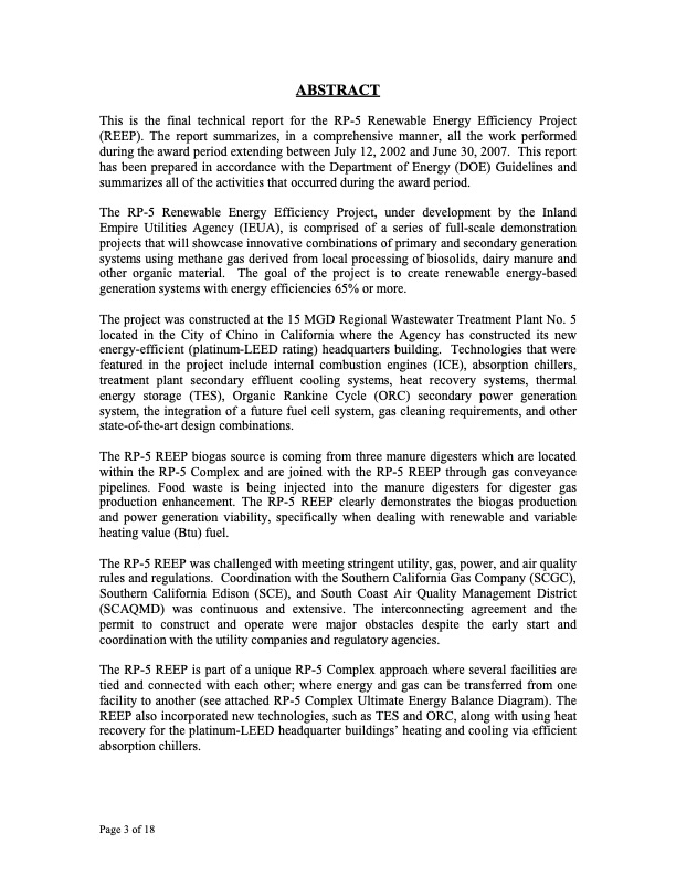 RP-5 Renewable Energy Efficiency Project (REEP)